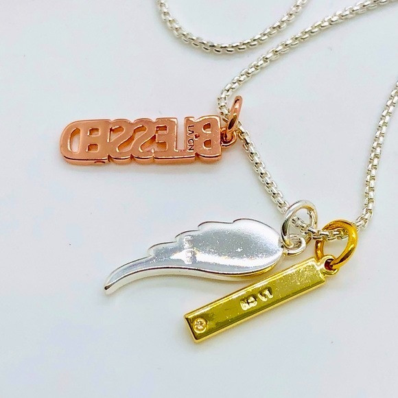 Vintage Arrow Bracelet & Blessed Rhinestone Necklace - Picture 5 of 13